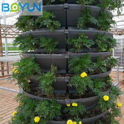抱柱式立体栽培 温室无土栽培系统设计安装技术指导 无土栽培设备